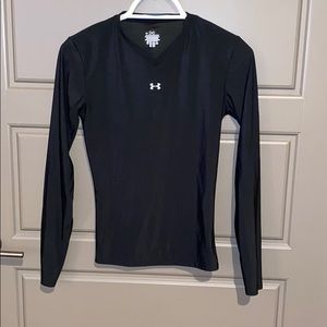 Under Armour Black Running Fitted Long Sleeve Top